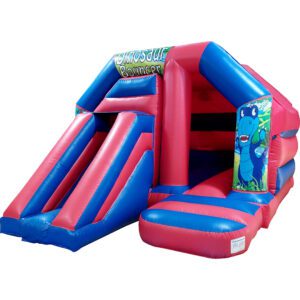 Dinosaur Disco Bouncy Castle Slide Hire Farnborough - Kingdom of Castles