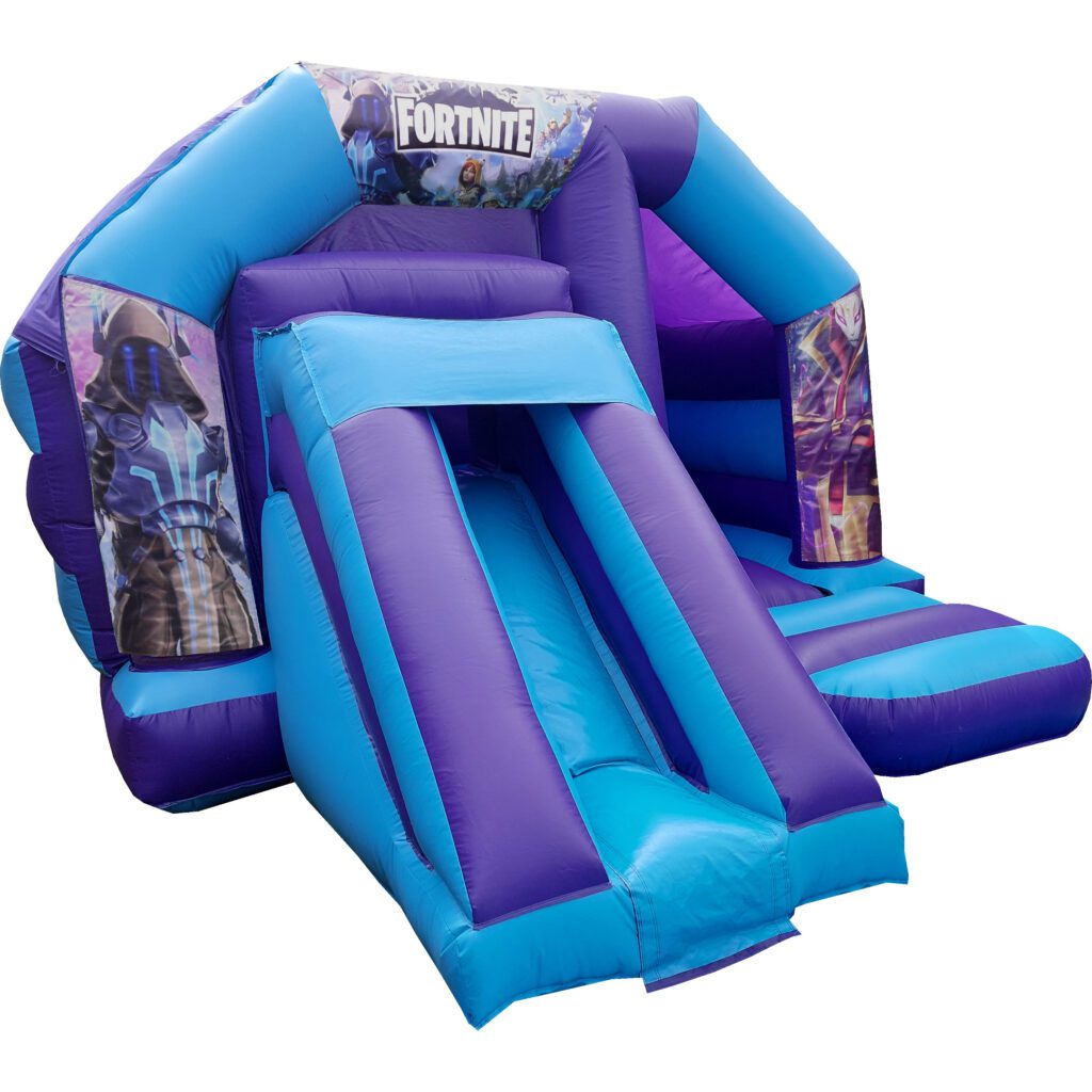 Fortnite Disco Bouncy Castle Slide Hire Farnborough - Kingdom of Castles