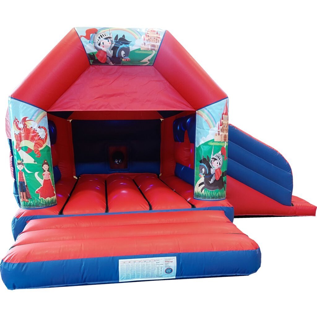 Knights & Dragons Bouncy Castle Slide Hire Farnborough (Disco Ready) - Kingdom of Castles