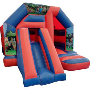 Minecraft Disco Bouncy Castle Slide Hire Farnborough - Kingdom of Castles