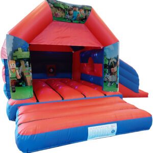 Minecraft Disco Bouncy Castle Slide Hire Farnborough - Kingdom of Castles