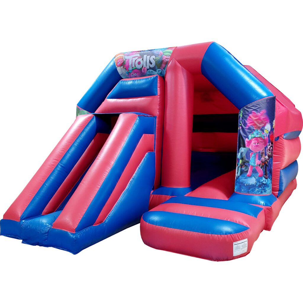 Trolls Disco Bouncy Castle Slide Hire Farnborough - Kingdom of Castles