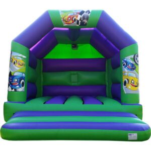 Race Cars Adult Disco Bouncy Castle Hire Farnborough - Kingdom of Castles