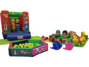 Jungle Soft Play Toddler Bouncy Castle Gold Package