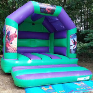 Spider-Man Adult Disco Bouncy Castle Hire - Kingdom of Castles Farnborough