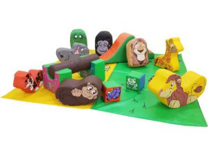 Jungle Soft Play Toddler Bouncy Castle Bronze Package