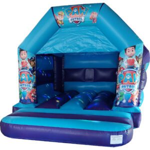 Paw Patrol Blue Purple Disco Bouncy Castle - Kingdom of Castles Farnborough
