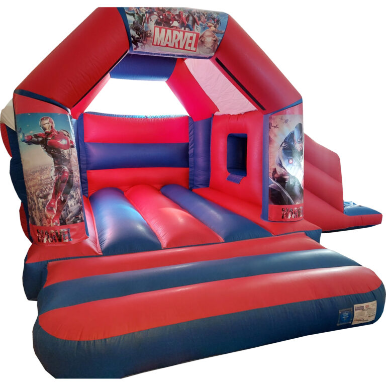 Avengers 2 Side Slide Bouncy Castle Hire Farnborough - Kingdom of Castles