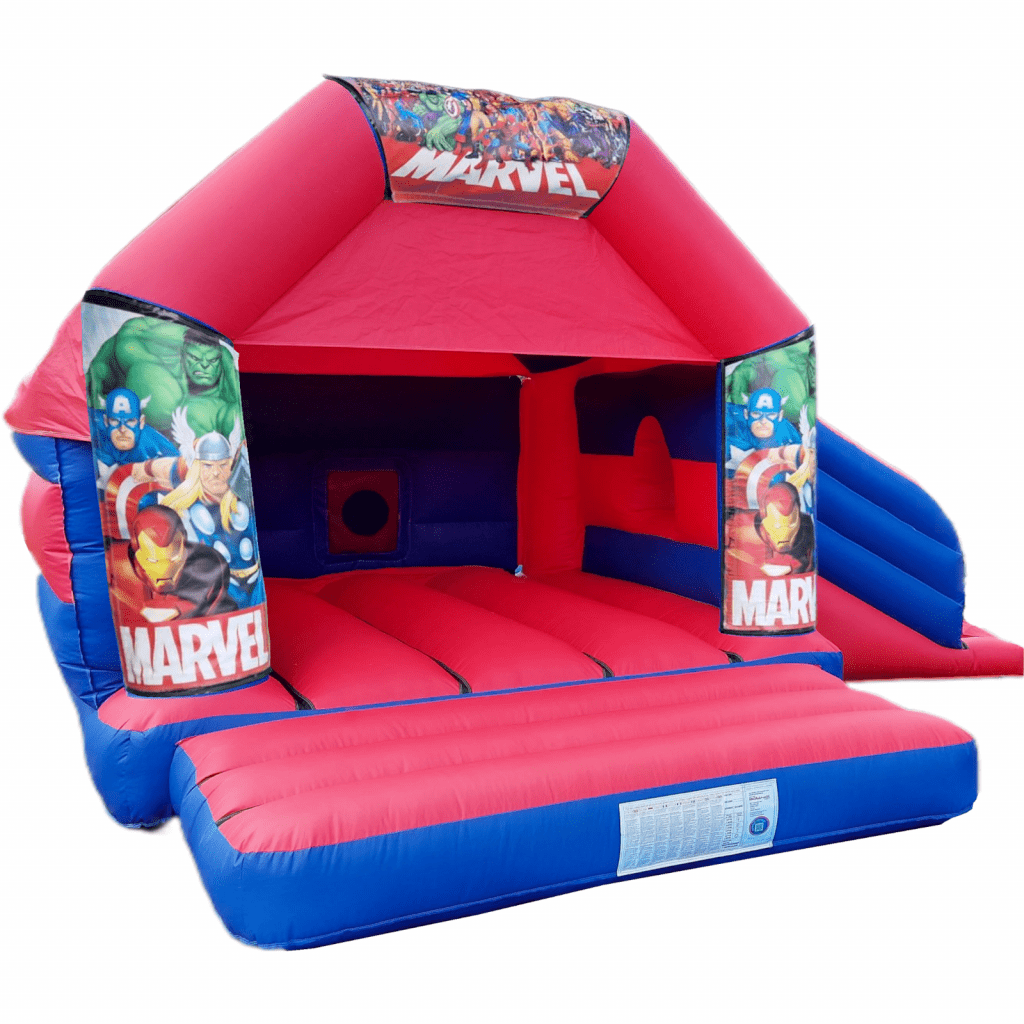 Avengers Super Hero Bouncy Castle Slide Hire Farnborough - Kingdom of Castles