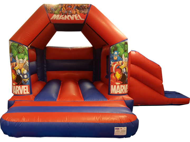 Avengers Super Hero Bouncy Castle Slide Hire Farnborough - Kingdom of Castles