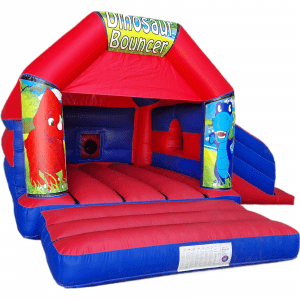 Dinosaur Bouncy Castle Slide Hire Farnborough - Kingdom of Castles