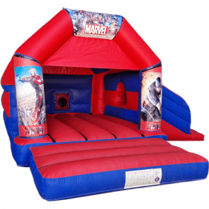 Avengers 2 Side Slide Bouncy Castle Hire Farnborough - Kingdom of Castles