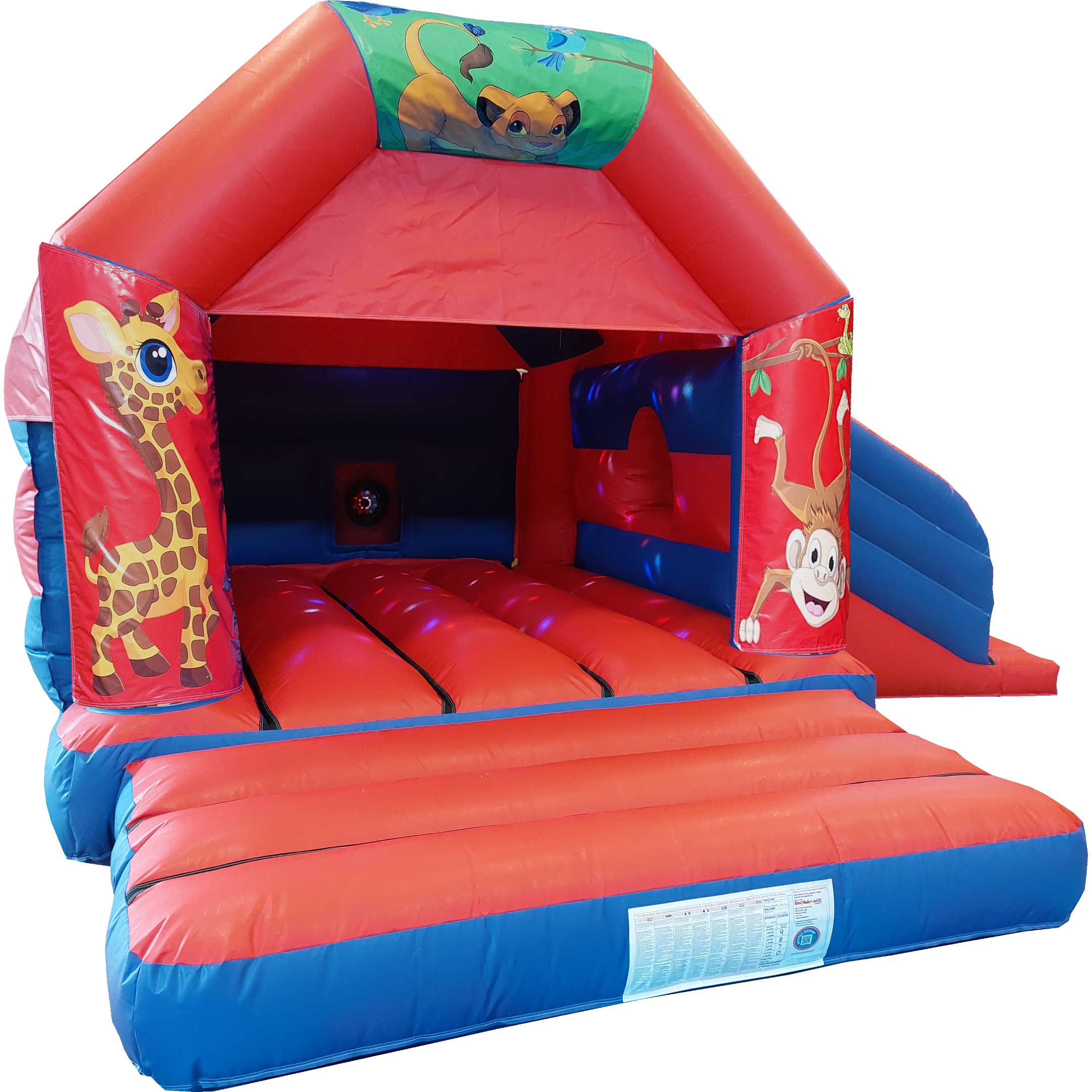 Jungle Bouncy Castle Slide (Disco Ready) Kingdom of Castles, Farnborough