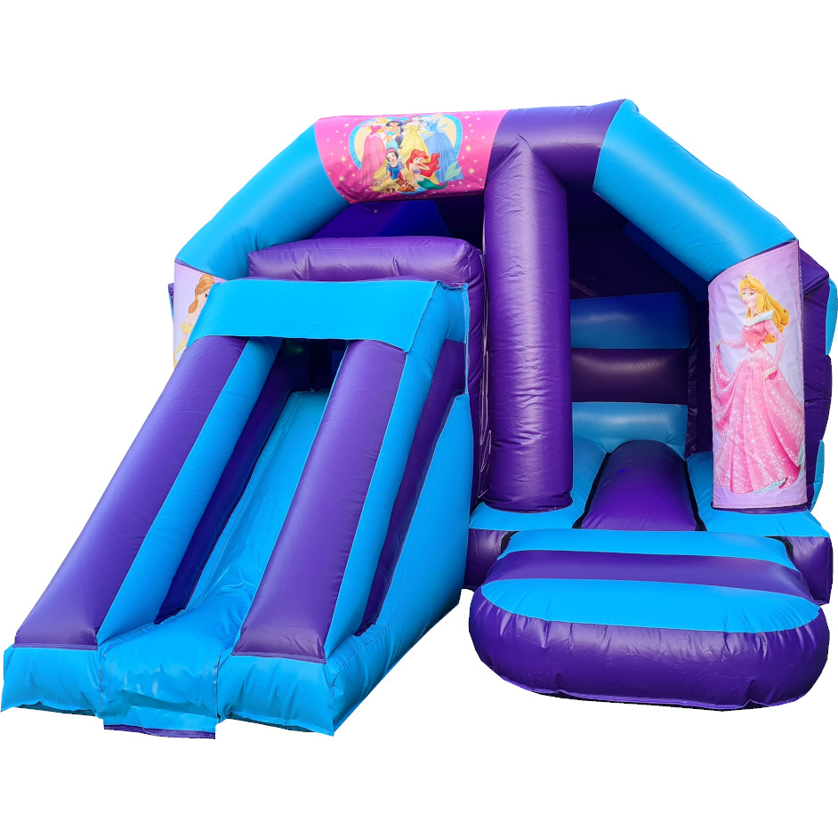 Princess Disco Bouncy Castle Slide Hire Farnborough - Kingdom of Castles
