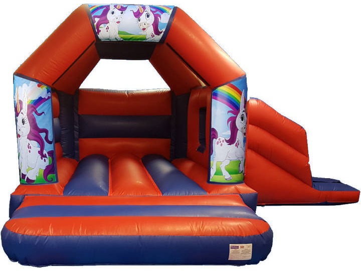 Unicorn Disco Bouncy Castle Slide Hire Farnborough - Kingdom of Castles
