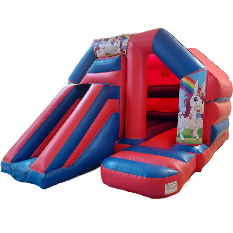 Unicorn Disco Bouncy Castle Slide Hire Farnborough - Kingdom of Castles