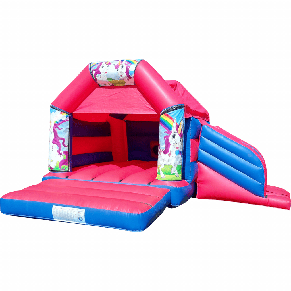 Unicorn Disco Bouncy Castle Slide Hire Farnborough - Kingdom of Castles