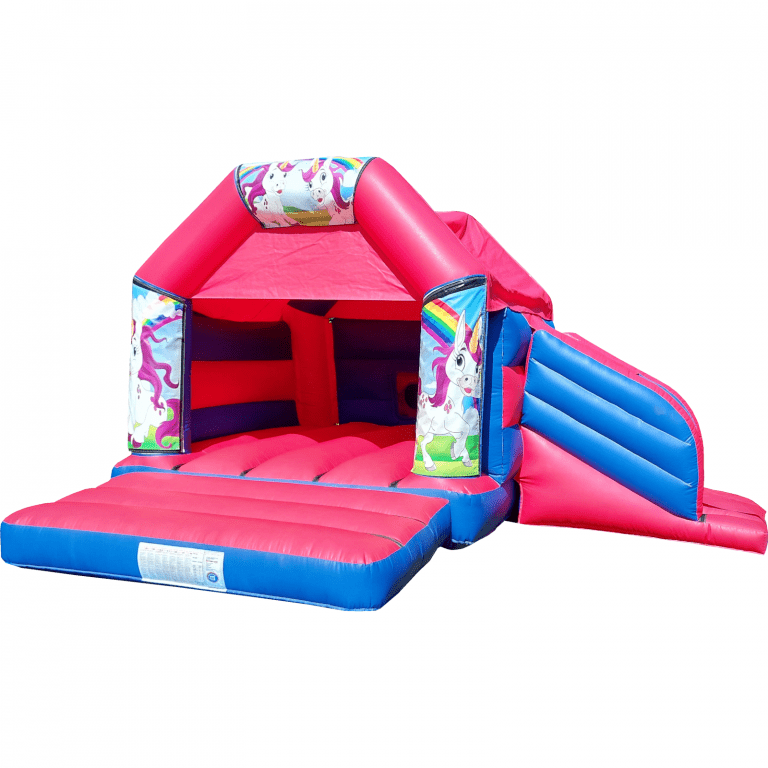 Unicorn Disco Bouncy Castle Slide Hire Farnborough - Kingdom of Castles