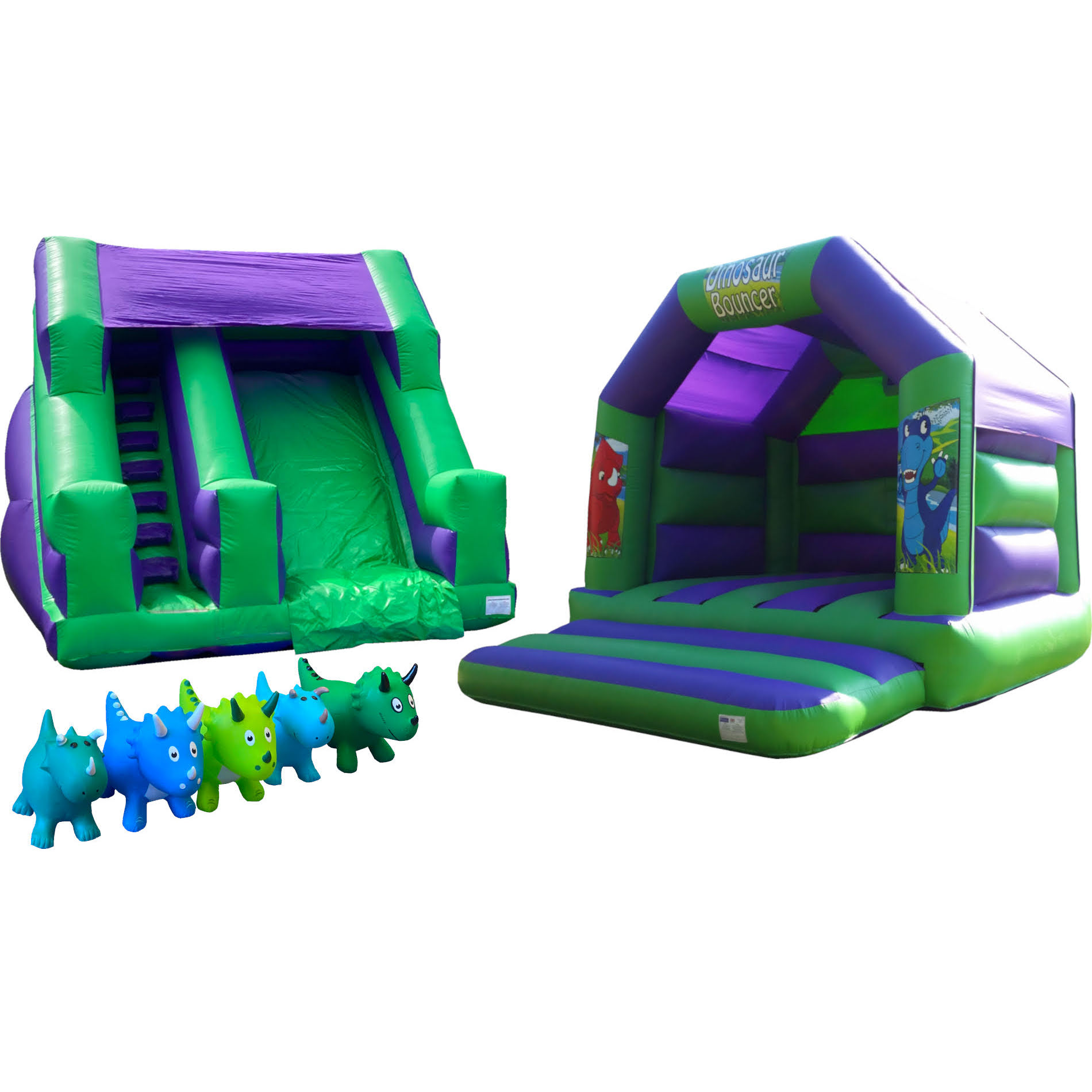 Dinosaur Bounce and Slide Party Package Kingdom of Castles Bouncy