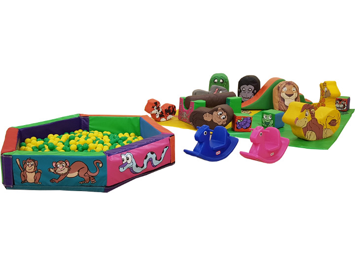 Jungle Soft Play Silver Ball Pool Ball Pit Package