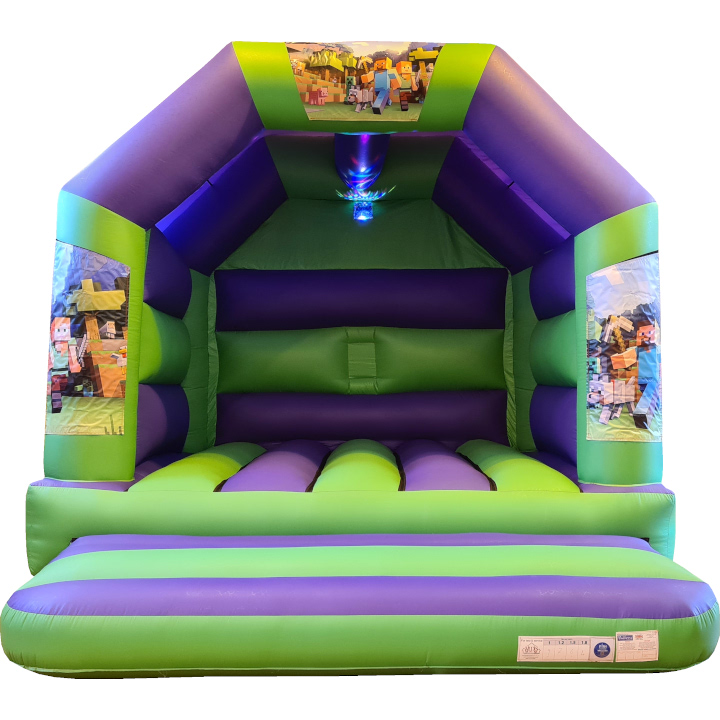 Minecraft Adult Disco Bouncy Castle Farnborough - Kingdom of Castles