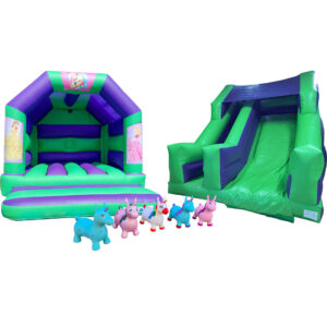 Unicorn Princess Bounce and Slide Disco Package Farnborough - Kingdom of Castles