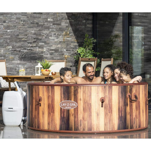 Family of 5 in Helsinki Hot Tub available to hire from Kingdom of Castles