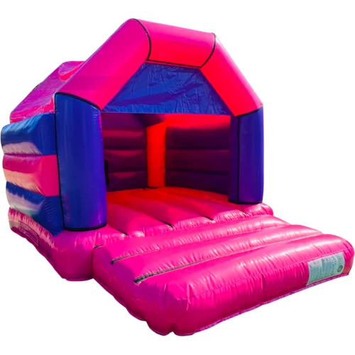 Pink and Purple Disco Bouncy Castle Hire Farnborough - Kingdom of Castles