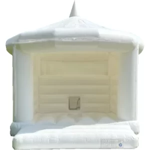 White Wedding Adult Disco Bouncy Castle