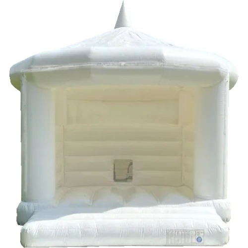 White Wedding Adult Disco Bouncy Castle