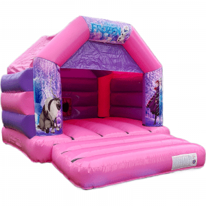 Frozen Pink & Purple Bouncy Castle Kingdom of Castles Farnborough