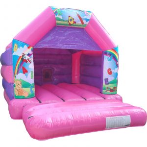 ABC Rainbows Pink Bouncy Castle - Kingdom of Castles