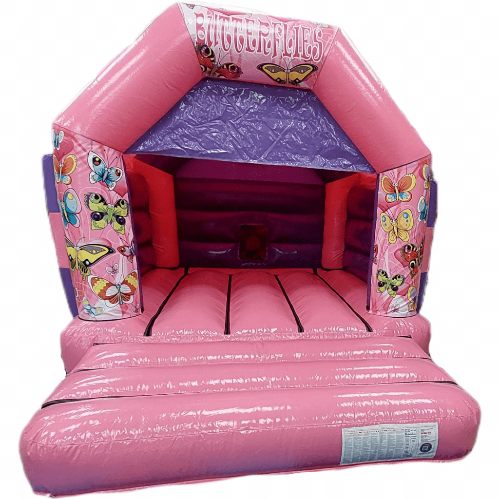 Butterflies Pink Bouncy Castle - Kingdom of Castles