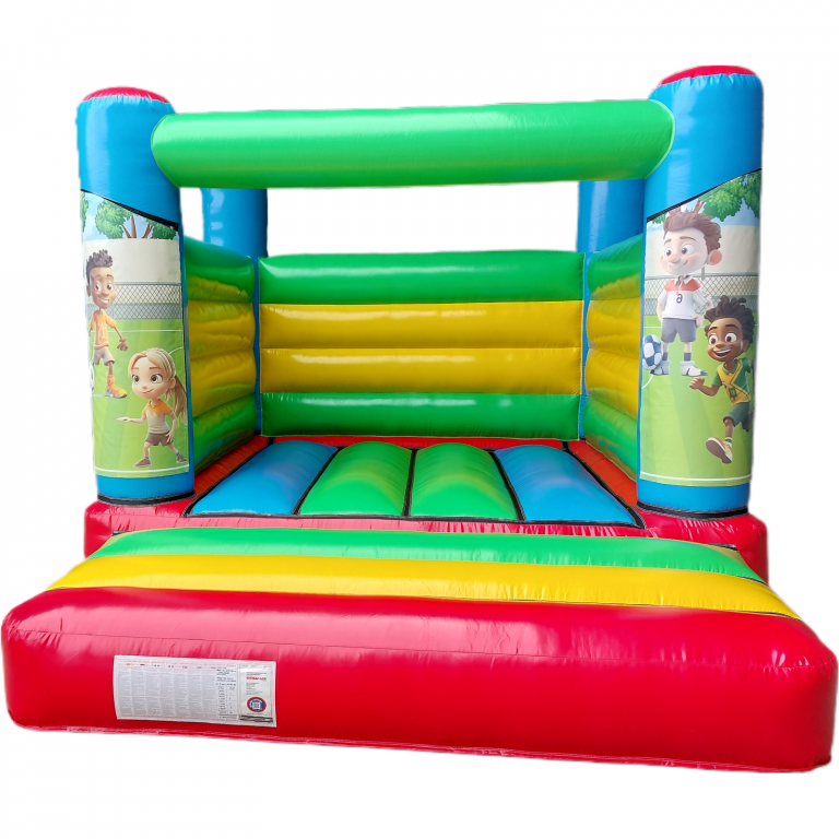 Football Multicolour Low Height Bouncy Castle