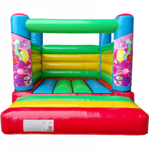 Pink Party Time Multicolour Low Height Bouncy Castle