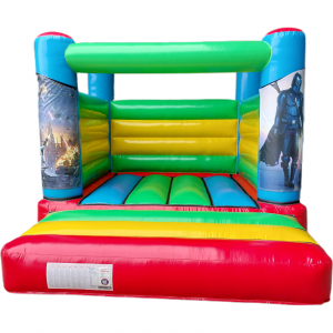 Star Wars Mandalorian Multicolour Low Height Bouncy Castle