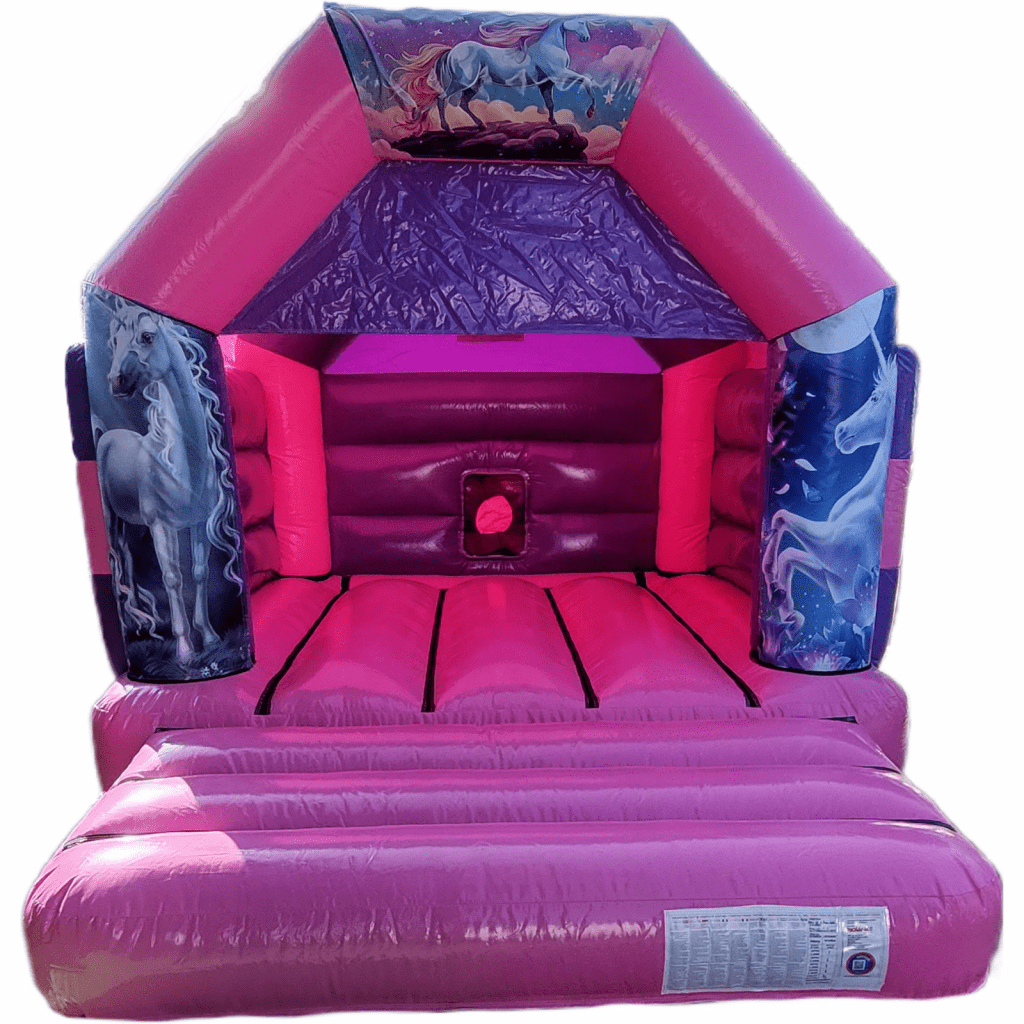 Unicorn Pink Bouncy Castle - Kingdom of Castles